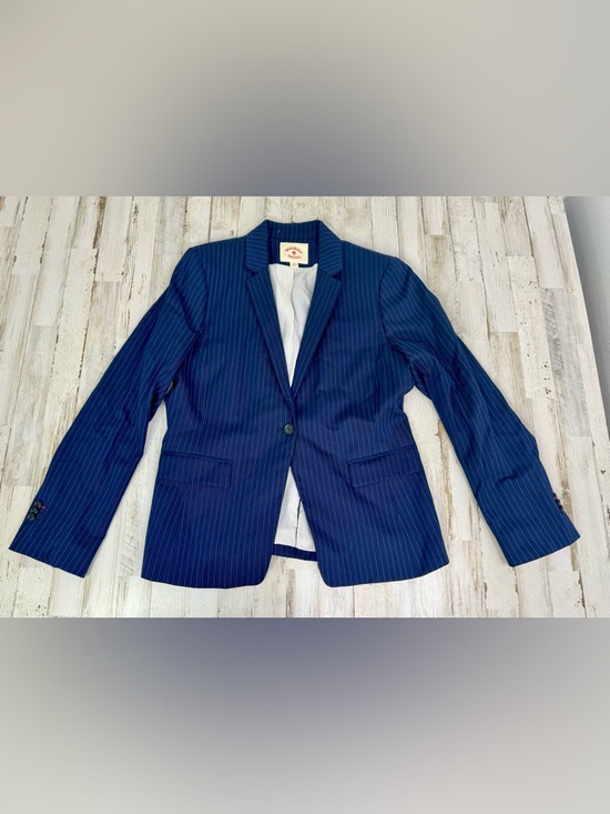 Brooks Brothers Jackets & Blazers - Brooks Brothers Red Fleece Women Blazer Jacket Blue Pinstripe Size 12